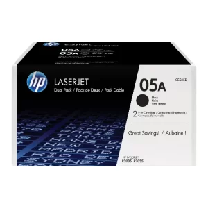 TONER  NEGRO 05A DUAL ORIGINAL PARA IMPRESORA HP LASERJET P2030, P2035, P2050, P2055, P2055D, P2055DN DE 2.300 PAGINAS
