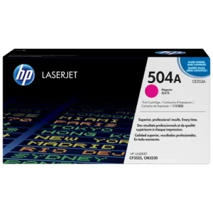 TONER MAGENTA 504A ORIGINAL PARA IMPRESORA HP  LASERJET CP3525 / CM3530 MFP DE 7.000 PAGINAS