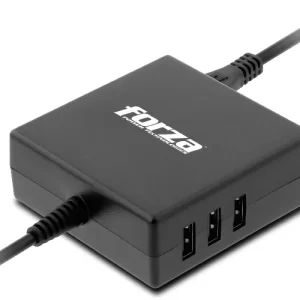 CARGADOR UNIVERSAL PARA COMPUTADORA PORTATIL, 90W, USB Y 7 PUNTAS