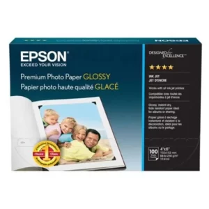 PAPEL EPSON PREMIUN GLOSSY PHOTO P 4X6"  100 HOJAS
