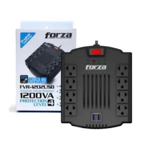 ESTABILIZADOR DE VOLTAJE 1200VA/600W - 8 TOMAS
