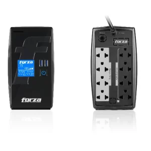 UPS CON PANTALLA LCD 600VA/360W 220V - 8TOMAS