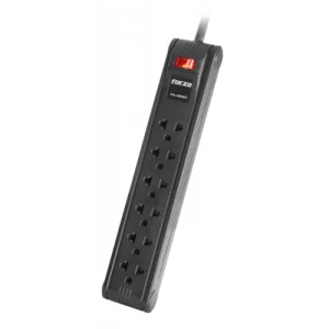 REGLETA DE 6 TOMAS 110/220VAC 10A 32U X CAJA