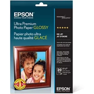PAPEL EPSON ULTRA PREMIUN GLOSSY PHOTO 8X10"  20 HOJAS