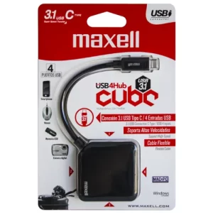 HUB USB 4 PUERTOS 3.1 TIPO C