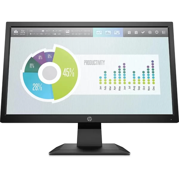 MONITOR HP P204v, 19.5", RES. 1024 x 768, BRILLO 200 cd/m², RELACION 16:9, 1 HDMI, 1 VGA