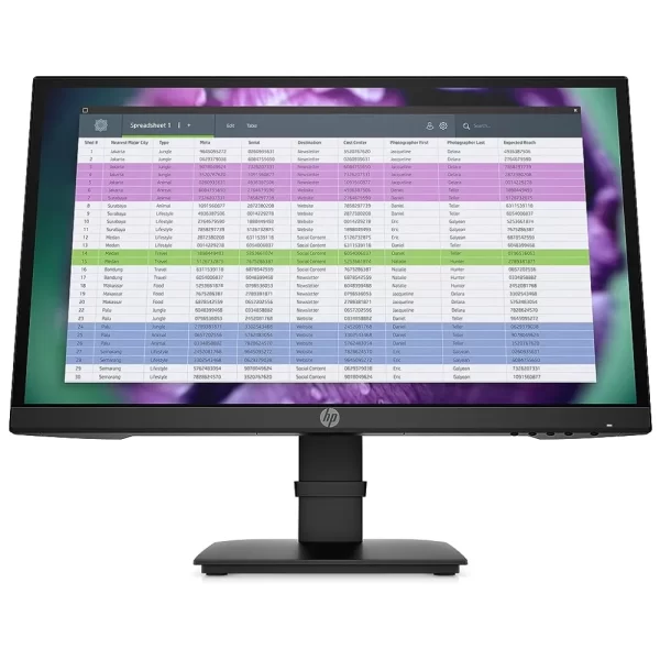 MONITOR HP P22, 21.5", FHD, IPS, 1 VGA, 1 HDMI 1.4, 1 DisplayPort 1.2, 1920×1080 @ 60 Hz