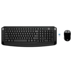 TECLADO Y MOUSE HP 300, WIRELESS, NANO RECEPTOR USB, BATERIAS AAA, CONEXION USB