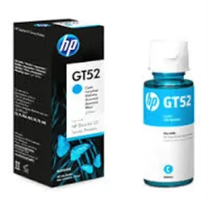 BOTELLA DE TINTA HP COLOR CYAN GT52 PARA HP GT 5810/5820, INK TANK 315 y 415, SMART TANK 500/515/530