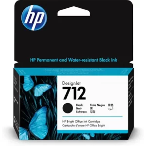Cartucho de tinta HP DesignJet 712 de 80 ml, Negro
PLOTER T230, T250, T630 y T650