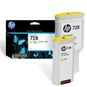 Cartucho HP 728 de tinta amarilla P/DesignJet HP T730/T830 de 130 ml