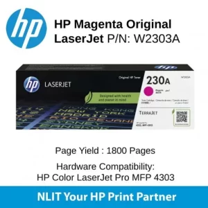 TONER HP 230A Magenta P/Laserjet Color Pro 4203dw y MFP 4303fdw
1.800 páginas aproximadamente