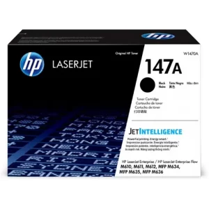 TONER HP BLACK 147A P/LASERJET M610/M611/M612/MFP M634/M635/M636
10.500 páginas aproximadamente