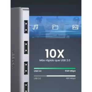 HUB USB-C 4 PUERTOS UGREEN