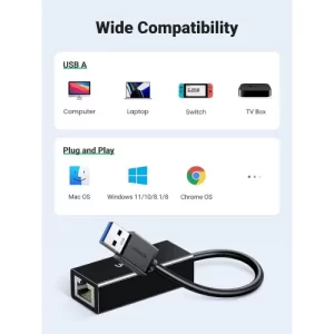 ADAPTADOR ETHERNET GIGABIT USB 3.0