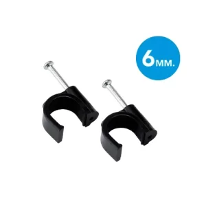 CLIPS NEGROS PARA SUJECION DE CABLES