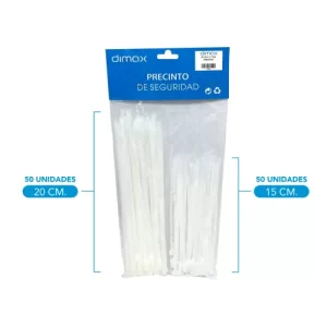 PACK DE PRECINTOS COLOR BLANCO
