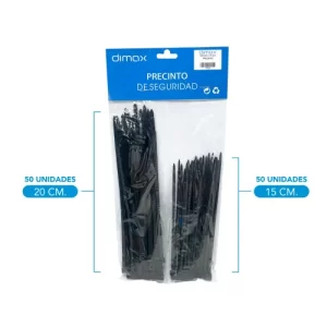 PACK DE PRECINTOS COLOR NEGRO