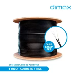 CABLE DROP FRP 1 HILO CON MENSAJERO*1KM