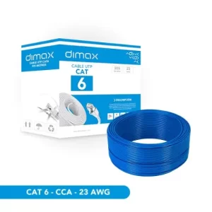 CABLE UTP CAT6 (ALEACION) AZUL 305M