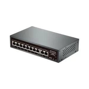 SWITCH DE 8 PUERTOS POE + 2 UP LINK