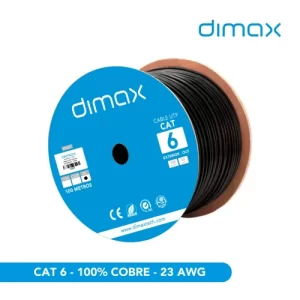 CABLE UTP CAT 6 EXTERIOR*100% COBRE100M*