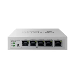 SWITCH DE 5 PUERTOS GIGAS POE* 1 X WAN
