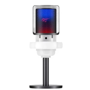 MICROFONO PARA STREAMING RGB BLANCO