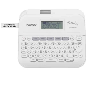 PTD410 Rotulador Electrónico Para Tareas de Hogar & Oficina Crea tu etiqueta con el software P-Touch Editor Imprime en 4 Anchos de Etiquetas hasta 18mm 30 pre-diseños para elegir