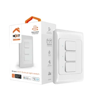 Interruptor de 3 circuitos inteligente con conexión Wi-Fi