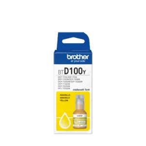 BTD100Y Botella de tinta de color amarillo de ultra alto rendimiento BTD100Y de la serie InkBenefit Tank de Brother