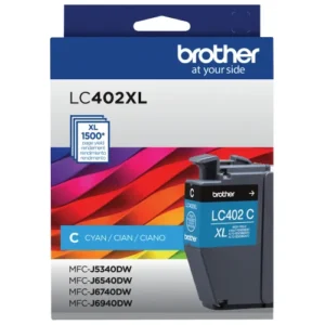 LC402XLCS Cartucho de tinta cian de alto rendimiento de aproximadamente 1.500* páginas (*En conformidad con ISO/IEC 24711)