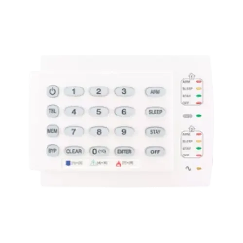 TECLADO DE ALARMA LED, 2 PARTICIONES