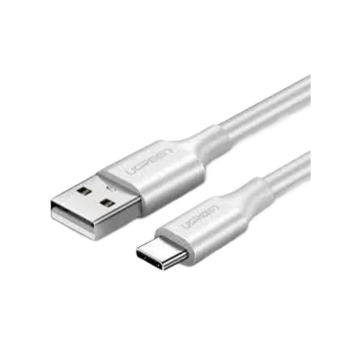 CABLE DE CARGA USB 2.0 a USB-C PLATEADO