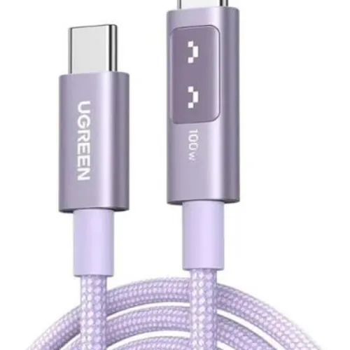 CABLE USB-C a USB-C 100W PANTALLA LED