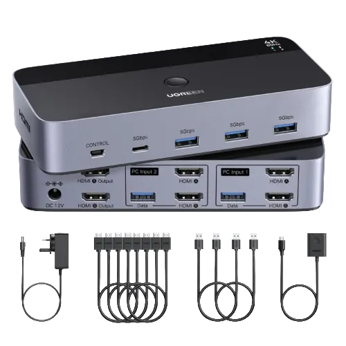 CONMUTADOR KVM HDMI 2IN/2OUT 8K 60Hz