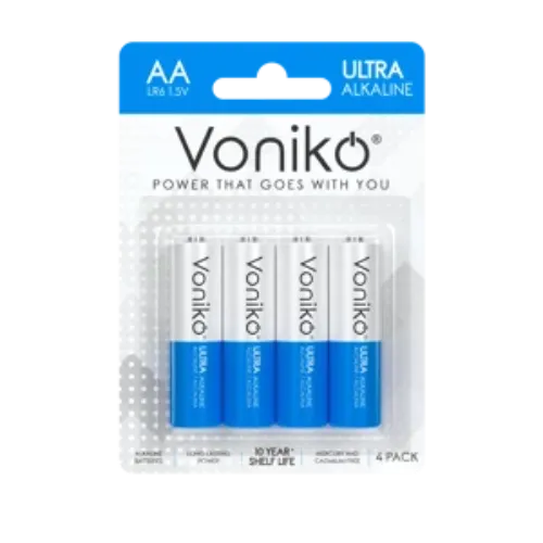 BATERIAS ALCALINAS LR6 AA 4U/PK
