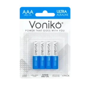 BATERIAS ALCALINAS LR03 AAA 4U/PK