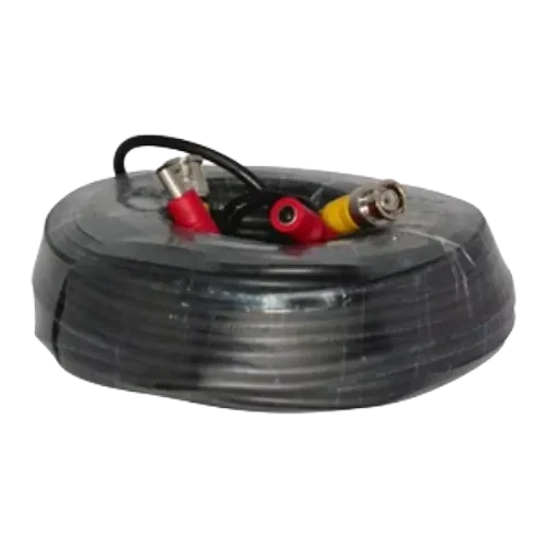 PATCH CORD BNC+DC, DE 30 METROS NEGRO