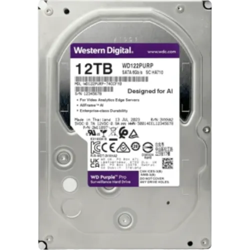 DISCO DURO WD PURPURA PRO 12TB 3.5"
